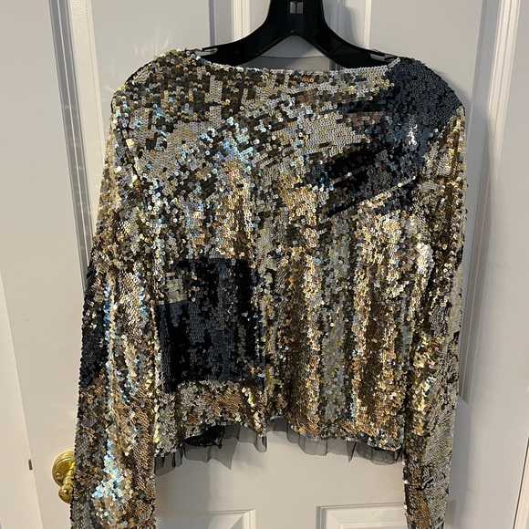 MaxAzria Collection Runway Sequin Jacket - Picture 8 of 12
